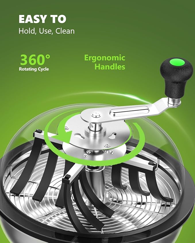 13 Inch Bud Leaf Bowl Trimmer, 13" Trim Bowl with Clear Visibility Dome and Sharp Stainless Steel Blades, for Twist Spin Cutting Buds, Flowers, Leaves, Hydroponics Plants