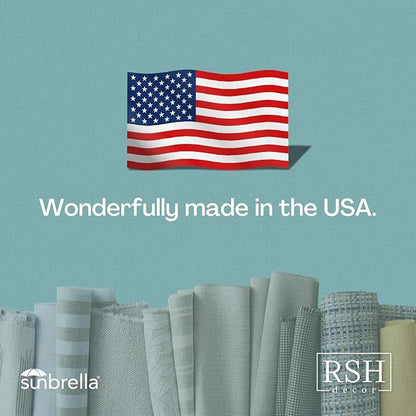 RSH DECOR: Sunbrella Square Throw Pillows Set of 4 | 20" x 20" | Water and Fade-Resistant Performance Fabric | Outdoor Pillow Covers with Down-Alternative Inserts | Maxim Heather Beige