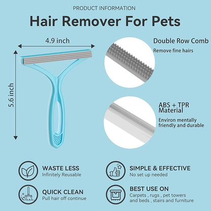 Lint Remover 3-Pack,Lint Shaver Cleaner Pro,Carpet Rake,Lint Brush,Fur Removal Tool,Portable Carpet Scraper,Clothes,Car Mats,Couch,Pet Bed,Furniture