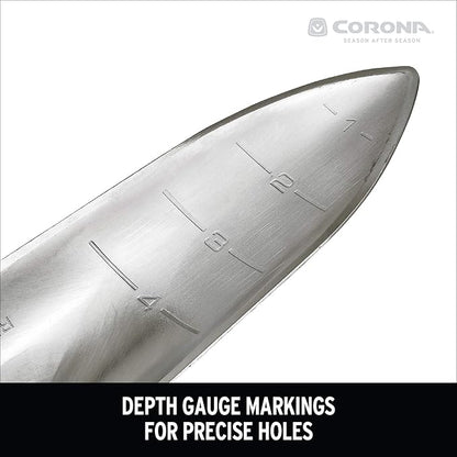 Corona CT 3314 Premium Stainless Steel ComfortGEL Garden Trowel, 13.5" Overall Length, Handle Length 7", Red