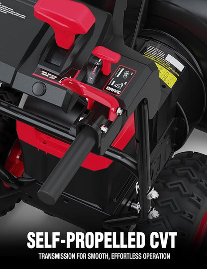 PowerSmart 80V 24" Cordless Snow Blower, 2-Stage Self-Propelled with (2) 6.0Ah Batteries & (1) Charger (HB2805B)