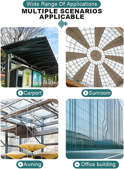 Plastic Roof Panels,Translucent Greenhouse Panel,Daylighting Roof Panels,Sturdy Panel,Cuts Easily,for Patio Garden Balcony etc.(35.43x70.86in)