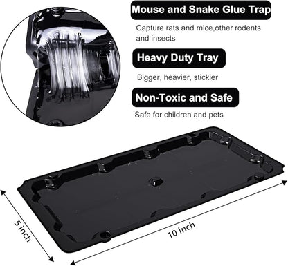 16 Pack Sticky Mouse Trap Rat Traps Indoor, Peanut Taste Pheromone Mouse Traps Indoor for Home, Glue Sticky Traps for Mice and Rats, Snake(Large Size)