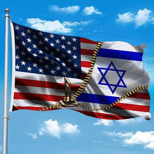 Vintage American America Usa Israel Israeli Flags For Outside Yard 3x5 Ft Double Sided Printed 100d Polyester Lightweight Garden Welcome Outdoor Banner Brass Grommets