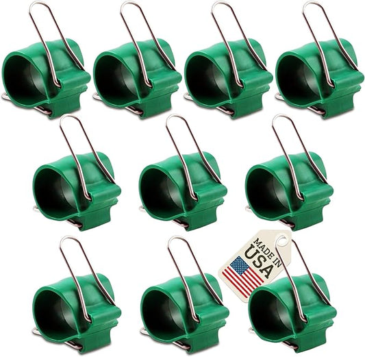 Reusable Greenhouse Clips Made in USA – Orchid Clips, Plant Support Clips & Cord Clips – Heavy-Duty, Weather-Resistant & Durable – Secure Stems, Vines, Wires, Cables, Tomato Plants – Indoor & Outdoor