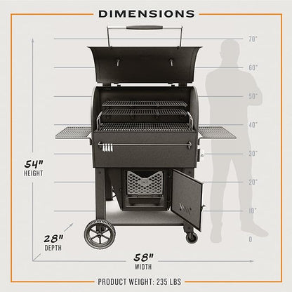 Oklahoma Joe's® Marshal Centerbox™ Smoker, Black Steel - 23202164