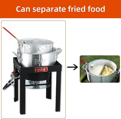 Outdoor Aluminum Fryer Pot (10 QT)