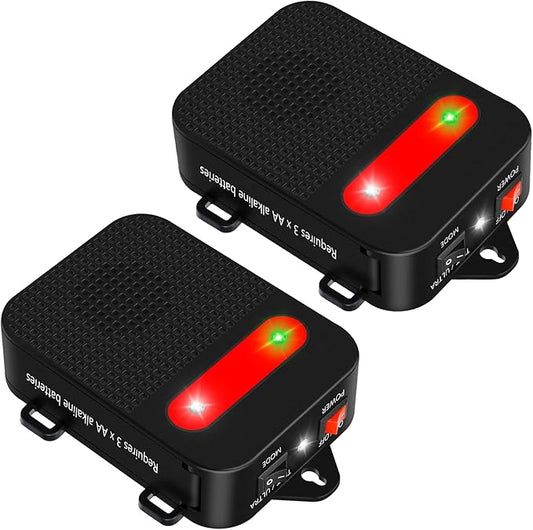 Under Hood Rodent Repeller Ultrasonic Mouse Repellent Battery Operated Pest Repeller Rat Mice Deterrent Rodent Repellent for Car Engine Garage RV Basement Attic 2 Pack Humane