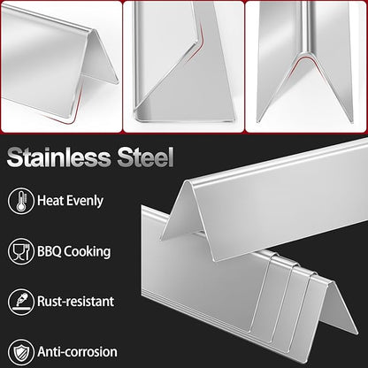 GasSaf 22.5 inch Flavorizer Bars for Weber 7536, Grill Parts for Spirit 300 E310 E320 S310 S320, Spirit 700, Weber 900, Genesis Silver B C, Genesis Gold B C, Grill Flavor Bars for 7537 65903 (5-Pack)