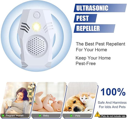 Superior Squirrel Repeller, Ultrasonic Squirrel Mouse Repellent Plug in, Electronic Rat Repeller, Repel Rodents, Mice, Rats, Squirrels, White