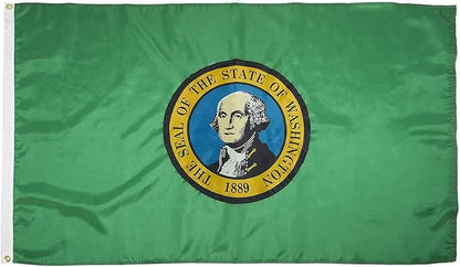 FlagSource Washington Nylon State Flag, Made in the USA, 3x5'