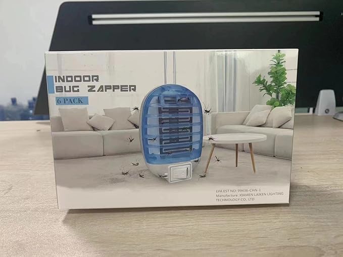 6 Packs Bug Zapper Indoor, Fly Traps for Indoors, Insect Traps for Home Mosquito Killer for Kids & Pets, Home, Kitchen, Bedroom, Baby Room, Office-2