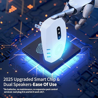 2025 Upgraded Ultrasonic Pest Repellent Indoor Insect Repeller, Pest Control, Repellent Roach, Mouse, Bugs, Mosquito, Mice, Spider, Ant, Rodent Repellent Ultrasonic Plug in, 3 Mode Switching, 6 Packs