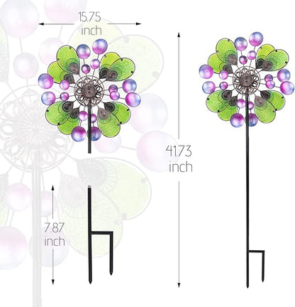 MUMTOP Wind Spinners for Yard Garden - Kinetic Yard Art Wind Spinners for Lawn Patio and Outdoor Decoration