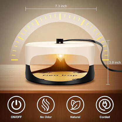 Flea Traps for Inside Your Home 2 Packs, 2024 Sticky Bed Bug, Flea Trap Indoor Pest Control Trapper Insect Killer with Light