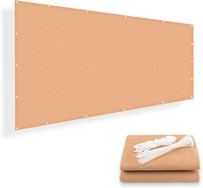 SUNNY GUARD Shade Cloth Custom Size 3x6 FT Sun Shade Screen Fabric Shade Cover Tarp with Grommets for Pergola Backyard Garden, Peach Fuzz(We Customized)