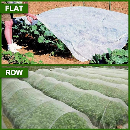 Plant Covers Freeze Protection 10 x 50 FT 1.2oz/yd² Frost Cloth Blankets for Outdoor Plants in Winter, Floating Row Cover for Vegetable Garden