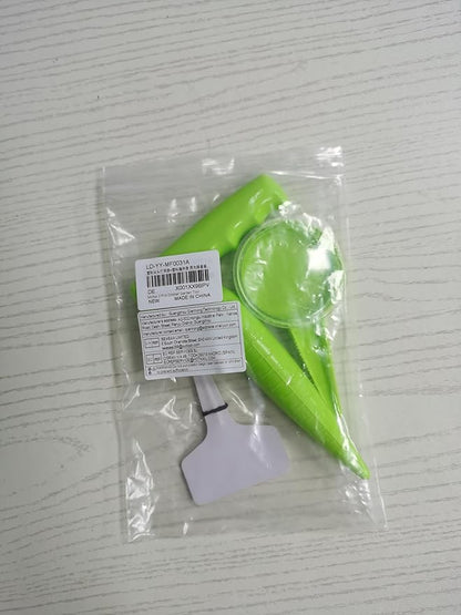Seed Planter Tool, 6.9" Dibber Garden Tool, Plastic Dibbler Tools for Planting, Seed Dispenser, Bulb Digger Garden Planter for Sowing Seeds, Bulbs, Digging (with Plant Labels)