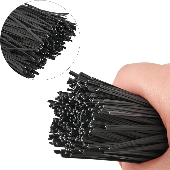300 pcs 5 inches Black Plastic Twist Ties, Cable Ties, for Bags, Gardening Tools