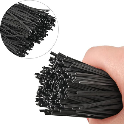 300 pcs 5 inches Black Plastic Twist Ties, Cable Ties, for Bags, Gardening Tools