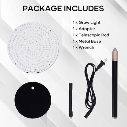 Desk Grow Light, 288 LEDs Red Blue White Full Spectrum Plant Light for Indoor Plants,3490 Lumen Indoor Grow Lamp,3 Modes for Plants Greenhouse Veg Bloom Light