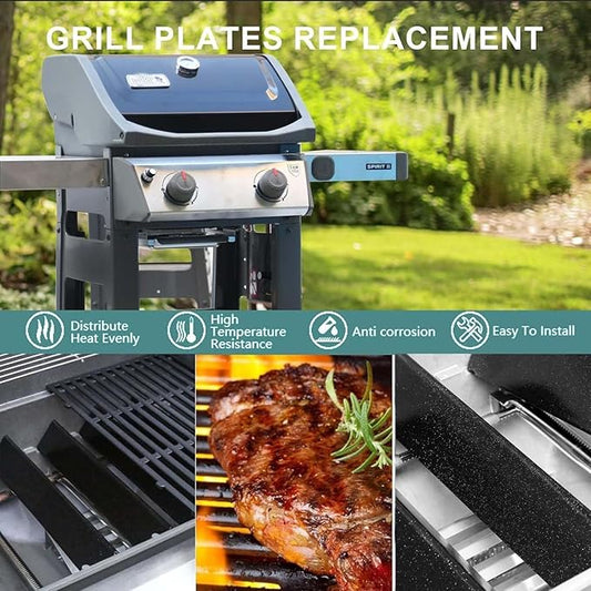 Grill Replacement Parts for Weber Spirit, 7635 Flavorizer Bars 15.3 Inch Flavorizer Bars and 69785 Burner for Weber Spirit I & II 200 with Front Control, Spirit E210, E220, S210, S220