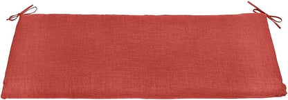 BrylaneHome Bench Cushion - 48" L x 18" W x 3" H - Patio & Outdoor - Water, Stain & Fade Resistant - Geranium