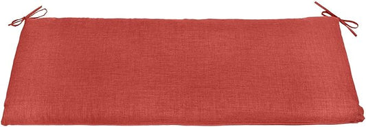 BrylaneHome Bench Cushion - 48" L x 18" W x 3" H - Patio & Outdoor - Water, Stain & Fade Resistant - Geranium
