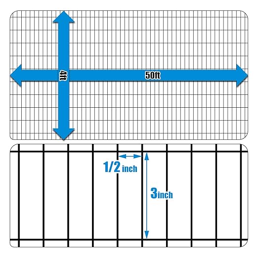 Fencer Wire 16 Gauge Black Vinyl Coated Welded Wire Mesh Size 0.5 inch by 3 inch (4 ft. x 50 ft.)