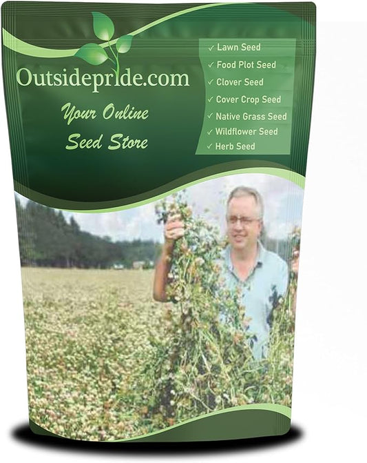 Outsidepride Fixation Balansa Clover Seeds for Lawn - 10 lbs. Coated & Inoculated, Cold Season, Drought Tolerant Cover Crop Seeds, Ideal for Erosion Control, Pasture, & Pollinator-Friendly Garden