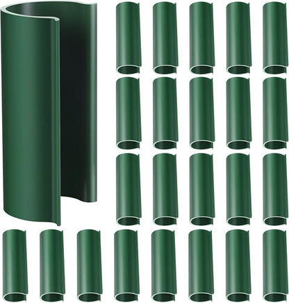 Jetec 32 Pcs PVC Pipe Clips Pool Cover Clamps for Above Ground Pool Greenhouses, Row Covers, Garden, Shelters, Bird Protection, 2.4 Inch Long(for 1/2 Inch PVC Pipe,Green)
