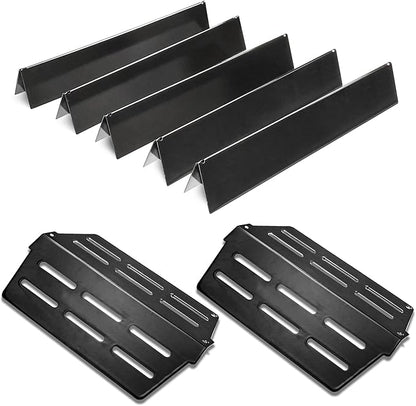 Heat Deflectors for Weber Genesis 300 Series Grills,Compatible with Genesis E310 E320 E330 S310 S320 S330 - Replacement Parts for Weber 7620 7621 7622 65055, 17.5 inch Heat Shield Plates