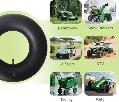 2 Pack 11x4.00-5 11x4.50-5 11x6.00-5 4.10/3.50-5 Inner Tube Heavy Duty with Straight Valve Stem Replacement for Wheelbarrows, Mowers, Hand Trucks Garden Carts, Golf Cart