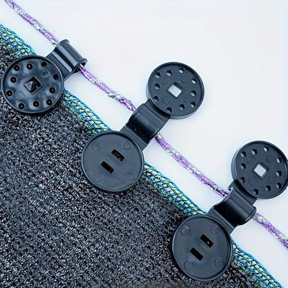 20 Pieces Shade Cloth Clips,Black,Sunshade Cloth, Bird Proof Net, Garden Netting, Greenhouse Nets,Woven Net Heavy Duty Lock Grip, Detachable and Reusable