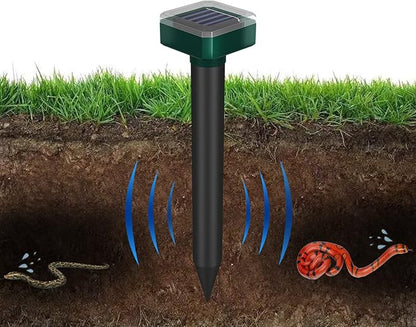 Snake Repellent for Yard & Outdoors - Solar-Powered Sonic Snake Deterrent Devices, Waterproof, Pet Safe Rattlesnake Repellent