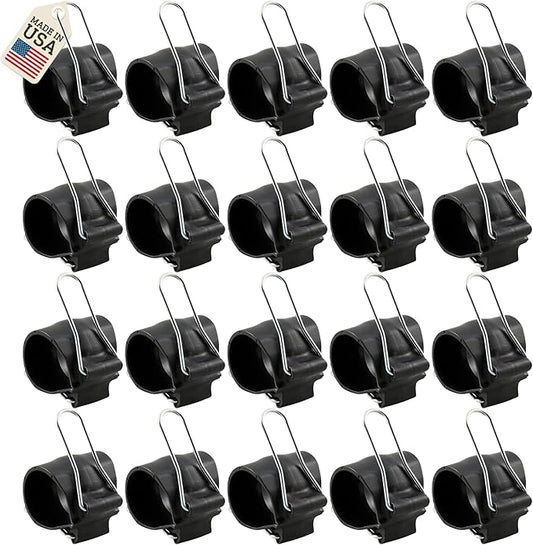 Reusable Plant Clips Made in USA – Orchid Clips, Plant Support Clips & Cord Clips – Heavy-Duty, Weather-Resistant & Durable – Secure Stems, Vines, Wires, Cables, Tomato Plants– Indoor & Outdoor