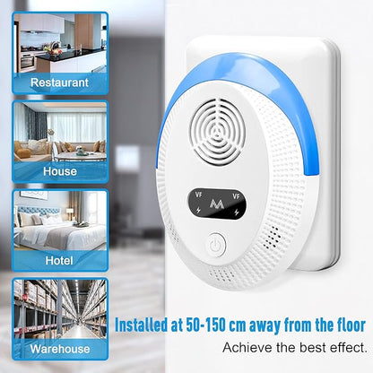 2025 Upgraded Mouse Repellent, Ultrasonic Pest Repeller, Home Indoor Pest Repellent for Insect, Roach, Spider, Ant, Bug, Rodent, Mouse, Bugs, Mosquito, Mice, 6 Packs