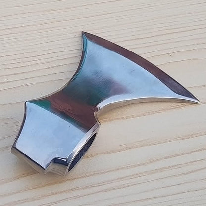 Steel Craft White ESTWING SPORTSMAN'S Hatchet Custom Hand Made HIGH Carbon Steel Tomahawk Viking Axe Head with Leather Sheath