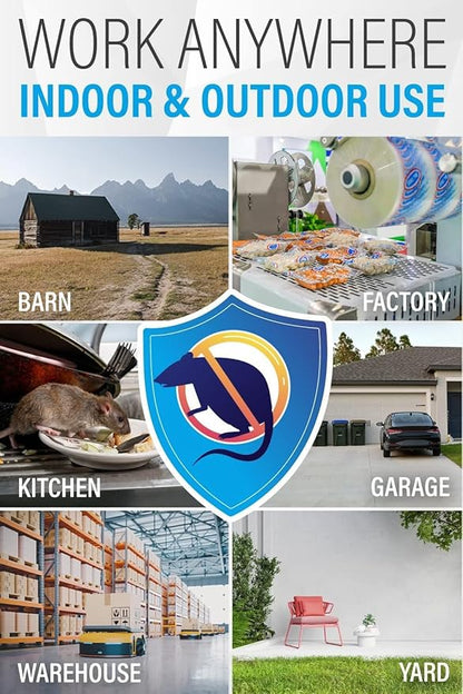 Rat Traps Indoor (2 Pack) Catch Rats, Mice, and Voles Fast with These Simple to Bait, Safe to Set, Non Electric Rat Trap for Home, Yard, and Barn