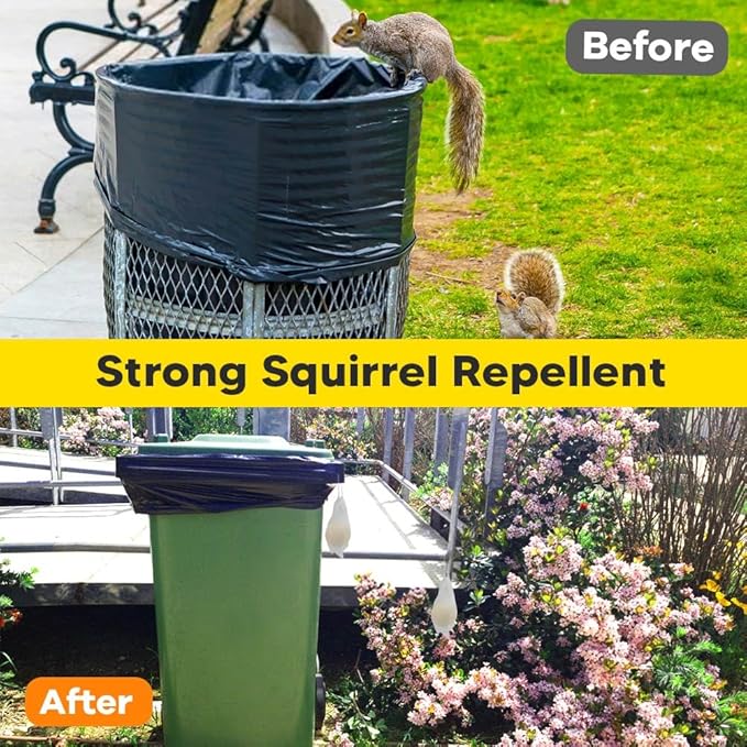 Squirrel Repellents 8Balls, Squirrel Repellent Outdoor, Mint Squirrel & Chipmunk Repellent, Peppermint Oil Repel Squirrel & Chipmunk in Gardens/Bird Feeders/Attic & Yard