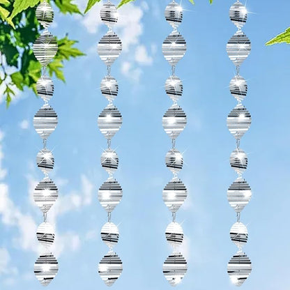 16Pack Metal Bird Reflector, Shining Windmill for Outdoor Garden Decoration, Preventing Fear Birds from Approaching Fruit Trees Outside The Courtyard Porch
