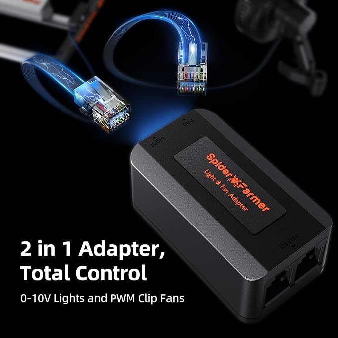 Spider Farmer GGS AC10 Power Strip Kits, 10 AC Smart APP-Based Controls Outlets, 3 in 1 Soil Sensor, Temp Humid Light Sensor, for Indoor Grow Tent Plants Room