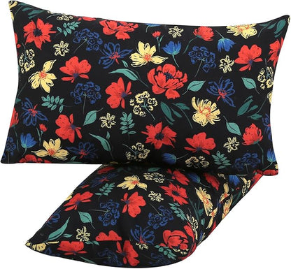idee-home Outdoor Pillows with Inserts Included, Patio Outside Lumbar Pillows Waterproof Set of 2, 12 x 20 inch