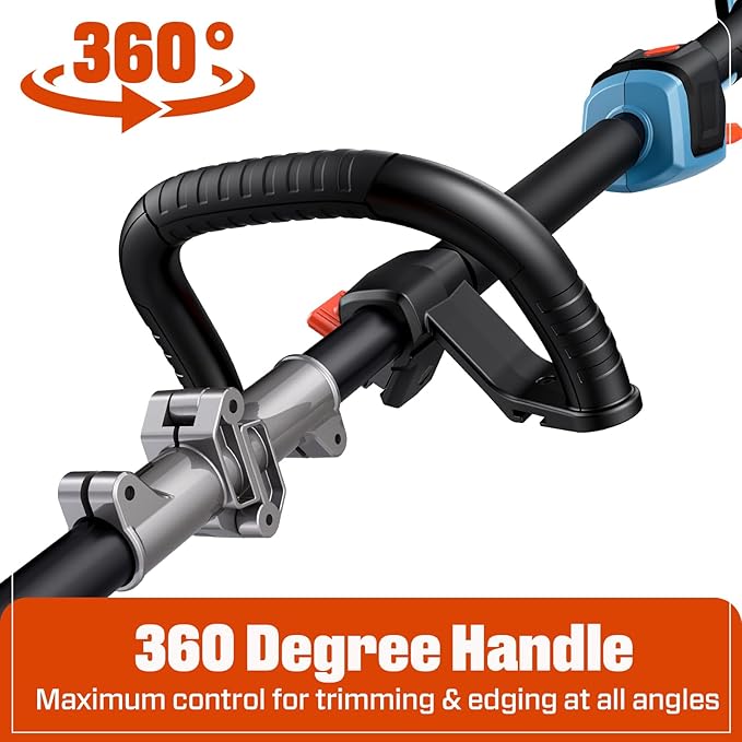 SENIX 16-Inch String Trimmer, 60V Cordless Weed Wacker, Variable Speed, 3.0Ah Battery and Charger Included