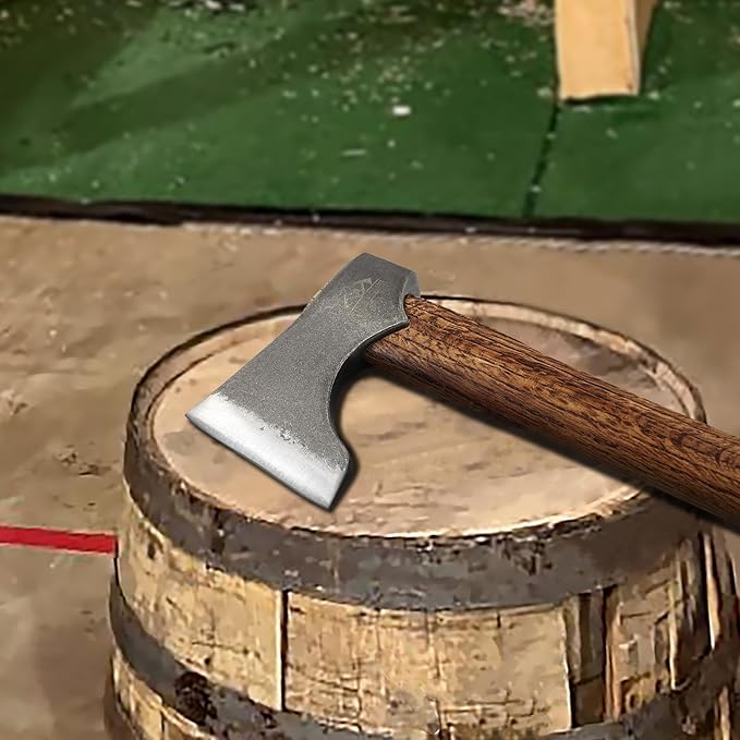 Competition Axe, 16.5" Throwing Axes with 1065 High Carbon Steel & Wooden Handle, Perfect for Axe Throwing Game, Competition and Recreation, Gift for Men