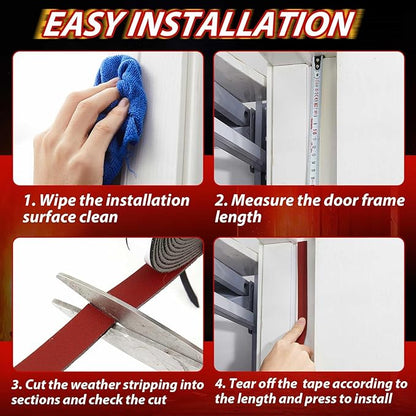2 Rolls Intumescent Smoke Seal Strip Tape Flexible Expanding Fire Door Strips Adhesive Backed Composite Rubber Smoke Gasket Seal for Fire Windows Steel Doors, 0.6'' x 0.08'' x 9.8'/Roll