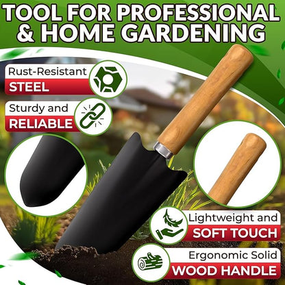 10 Pcs Garden Tool Set for Women – Ergonomic Lightweight Gardening Hand Tools with Convenient Little Bag, Sturdy Metal Garden Tools Set, Easy Handling for Outdoor Plant Care, Gardening Kit for Women