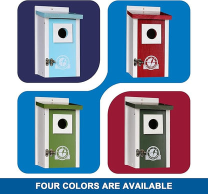 Bird Houses for Outside, Lime Green Bird House, Bluebird Houses for Outside, Garden Decoration Birdhouses for Outdoors, Bluebird Finch Swallow Wren Chickadee