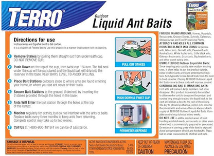 TERRO T1806SR 2-Pack Outdoor Liquid Ant Baits-12 Traps