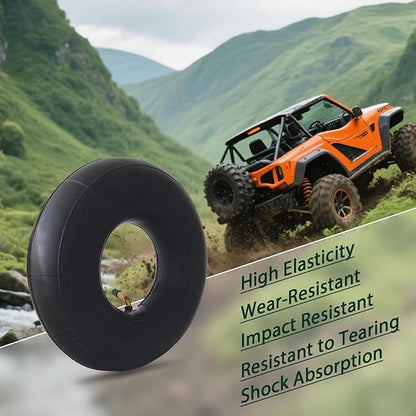 2 Pack 4.10/3.50-4 Inner Tube with Bent Valve Stem 4.10 3.50-4 Tubes for Wheelbarrows, Mowers, Hand Trucks, Yard Trailers